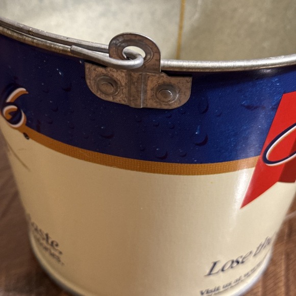 Vintage 2002 Michelob Ultra Metal Beer Ice Bucket Blue White Large Barware OG - Picture 8 of 10